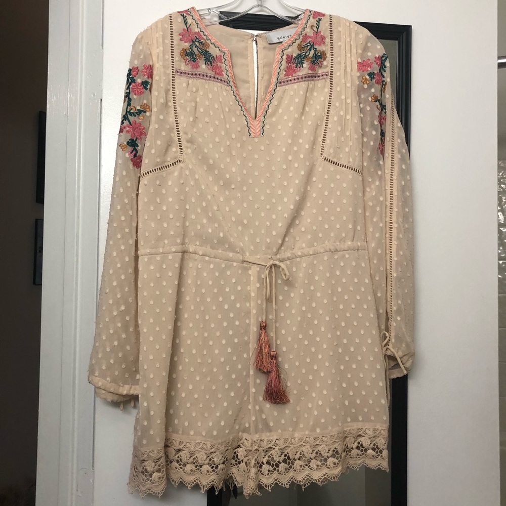 🚫 SOLD 🚫 Adelyn Rae Embroidered Romper